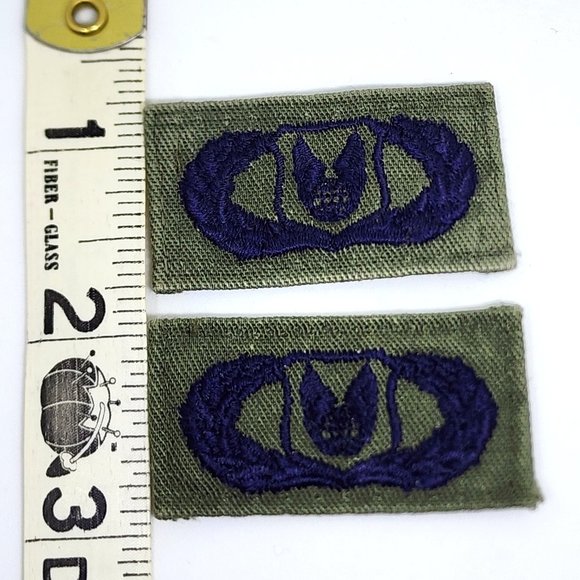 U.S. Air Force Occupational "Operations Support OCP" x 2 - Navy on Green Patch - Picture 2 of 6